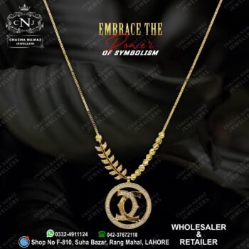 Gold Locket Design 006