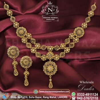 Gold Necklace Design 014