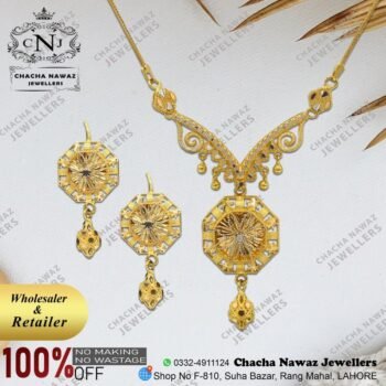 Gold Necklace Design 024